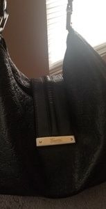 Black leather gucci bag